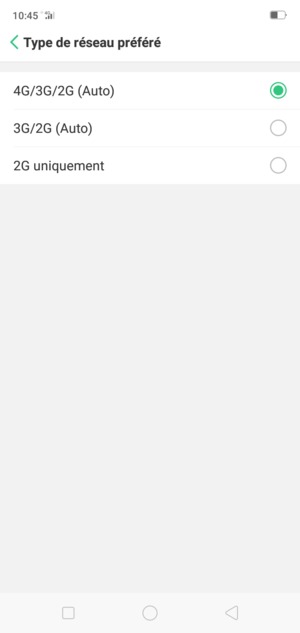 Sélectionnez votre option préférée