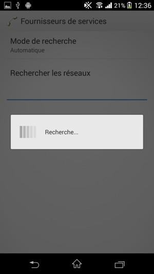 Veuillez attendre la fin de la recherche