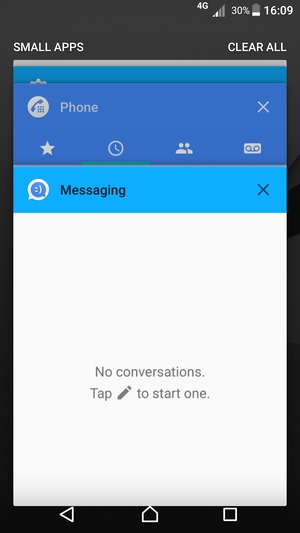Select CLEAR ALL to close all running apps