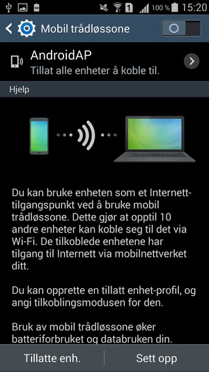 Hvis du ser dette skjermbildet, velg Sett opp