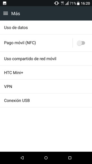 Seleccione Uso compartido de red móvil