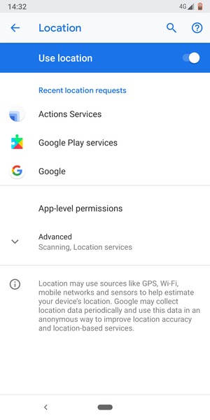 Turn off Location