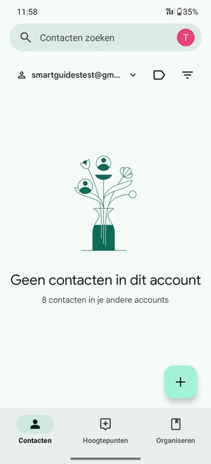 Selecteer Organiseren