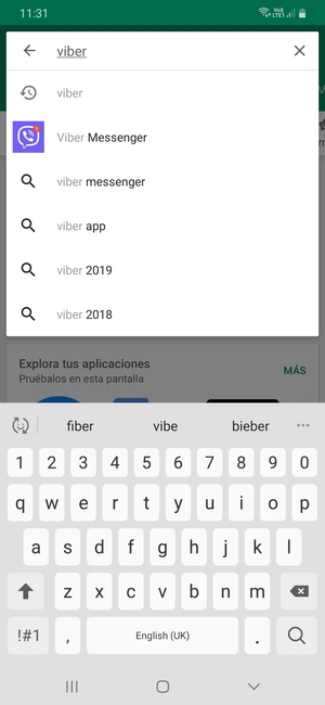 Introduzca el nombre de la aplicación y seleccione Buscar