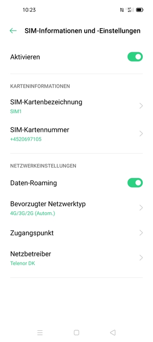 Schalten Sie Daten-Roaming an oder aus