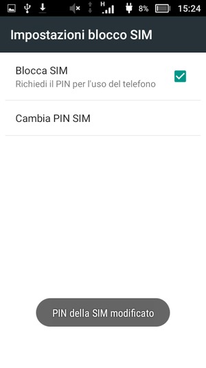 Il tuo PIN della SIM è stato modificato