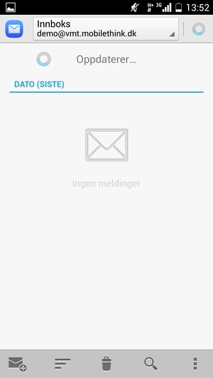 Kontoen er klar til bruk