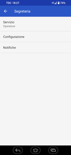 Seleziona Configurazione