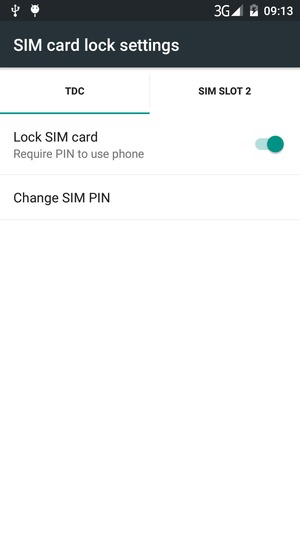 Select Change SIM PIN