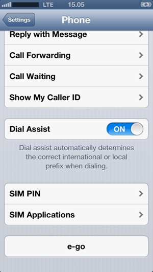Select SIM PIN