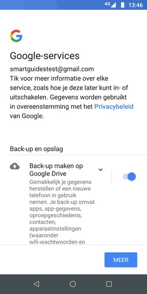 Selecteer MEER