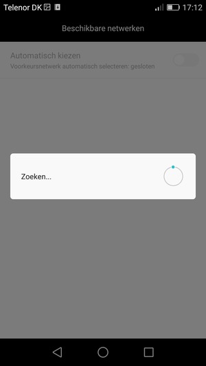 Wacht tot de zoekopdracht beëindigd is