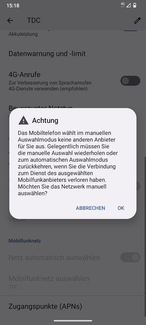 Wählen Sie OK