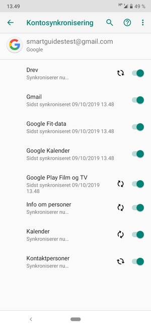 Dine kontakter fra Google vil nu blive synkroniseret til din telefon