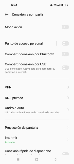 Seleccione Punto de acceso personal