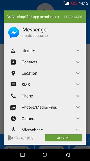 Select ACCEPT