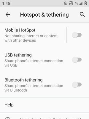 Select Mobile HotSpot