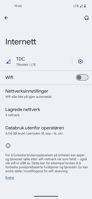 Slå på Wi-Fi