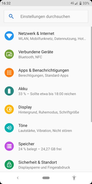 Wählen Sie Netzwerk & Internet