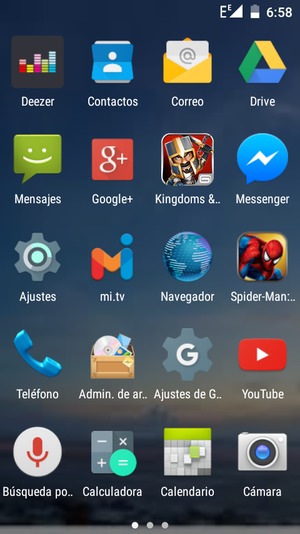 Seleccione Ajustes