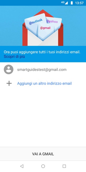 Seleziona VAI A GMAIL