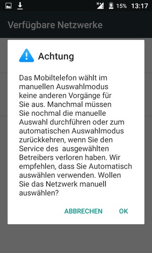 Wählen Sie OK