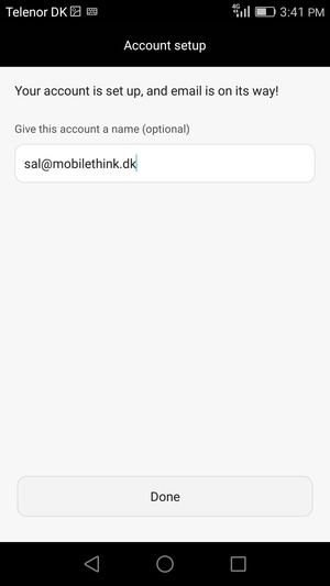 Give your account a name and select Done
