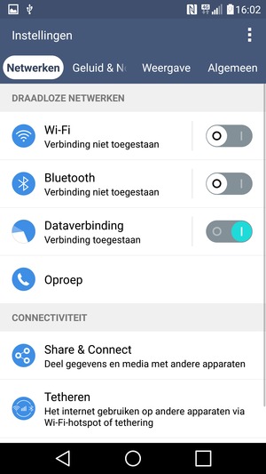 Selecteer Algemeen