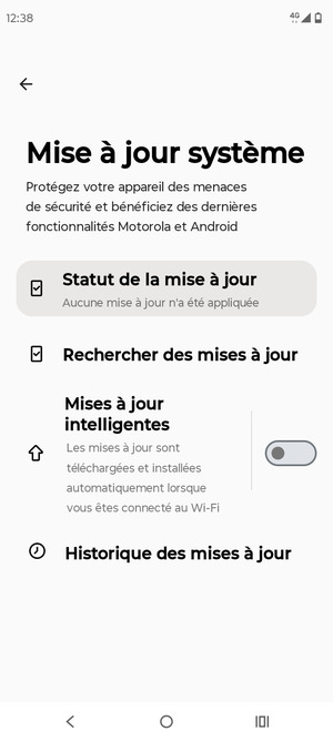 Sélectionnez Rechercher des mises à jour