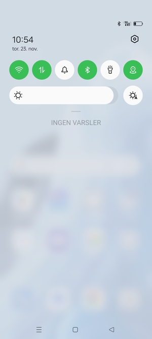 Dra ned toppmenyen igjen