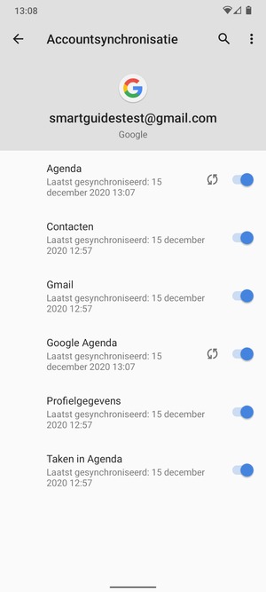 Selecteer de Menu-knop