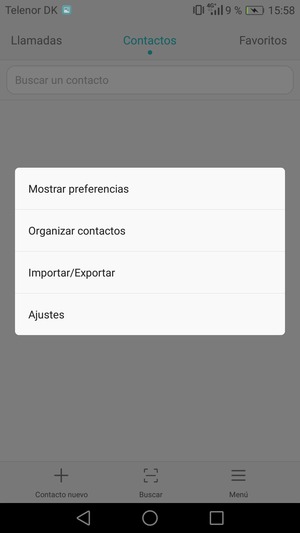 Seleccione Importar/Exportar