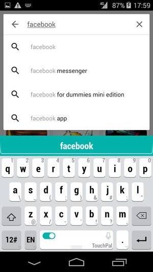 Enter the app name and select Enter