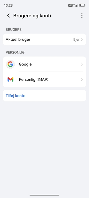 Vælg Google