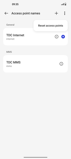 Select Reset access points