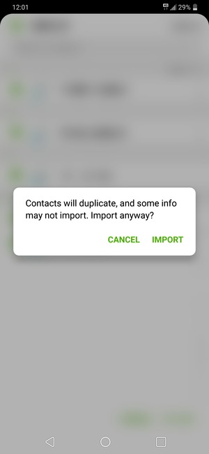 Select IMPORT