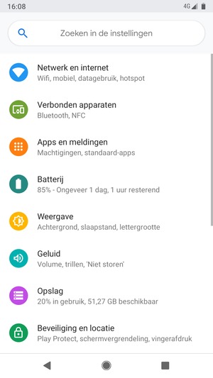 Selecteer Netwerk en internet