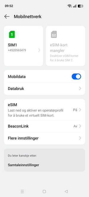 Velg  eSIM