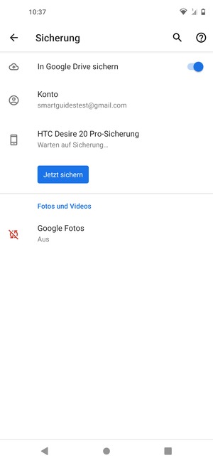 Wählen Sie Konto