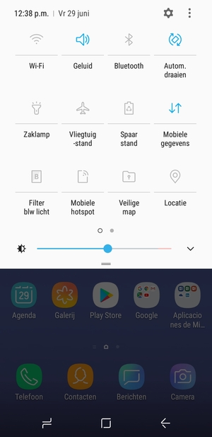 Selecteer Geluid om te wijzigen naar tril-modus
