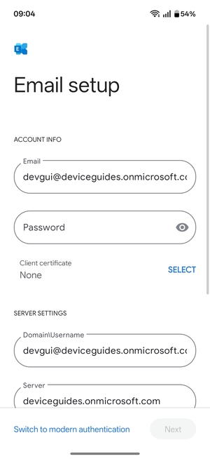 Enter your password