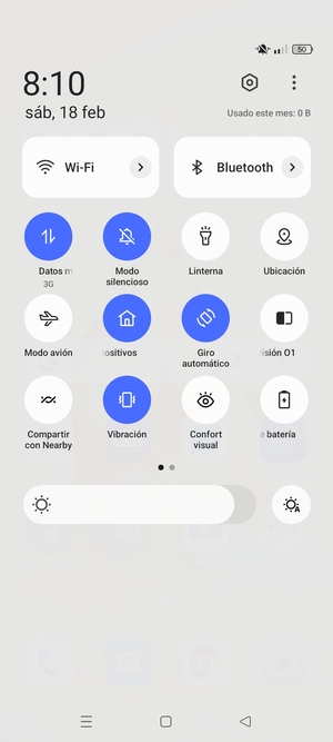Seleccione Modo silencioso para cambiar al modo silencio
