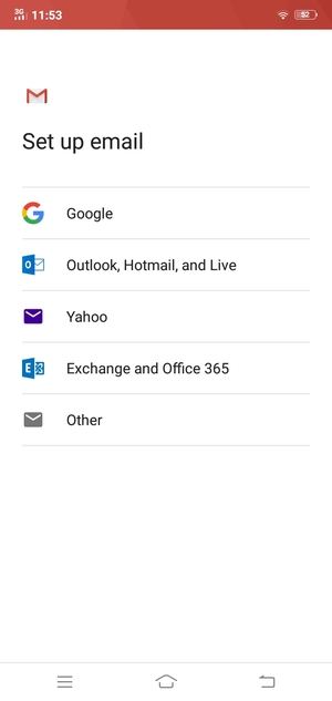 Select Outlook, Hotmail and Live