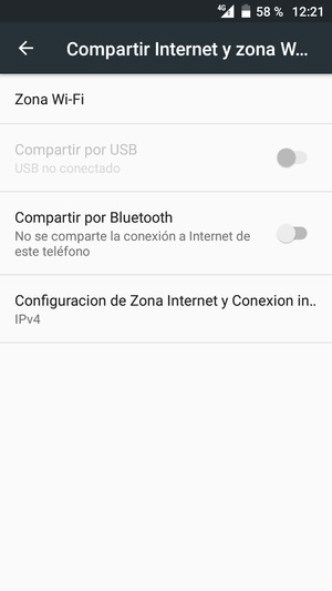 Seleccione Zona Wi-Fi