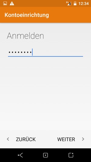 Geben Sie Ihre Passwort ein und wählen Sie WEITER