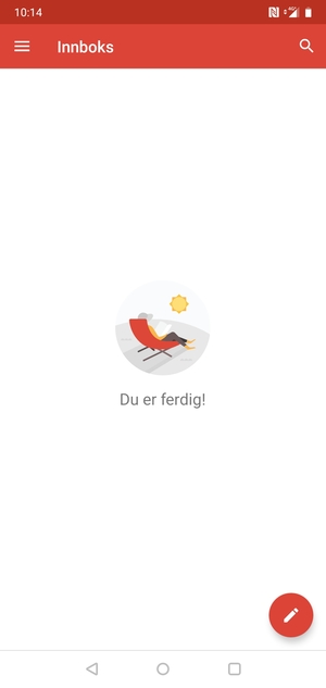 Gmail er klar til bruk