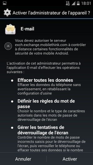 Sélectionnez Activer