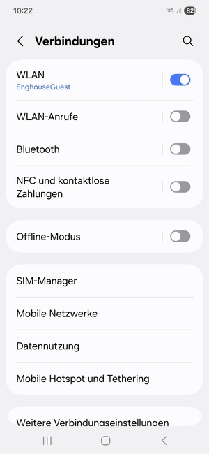 Wählen Sie SIM-Manager