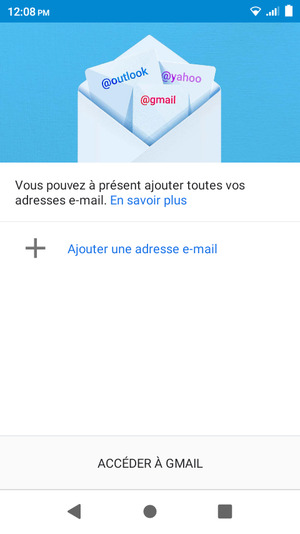 Sélectionnez Ajouter une adresse e-mail