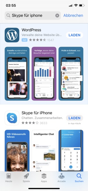 Wählen Sie LADEN